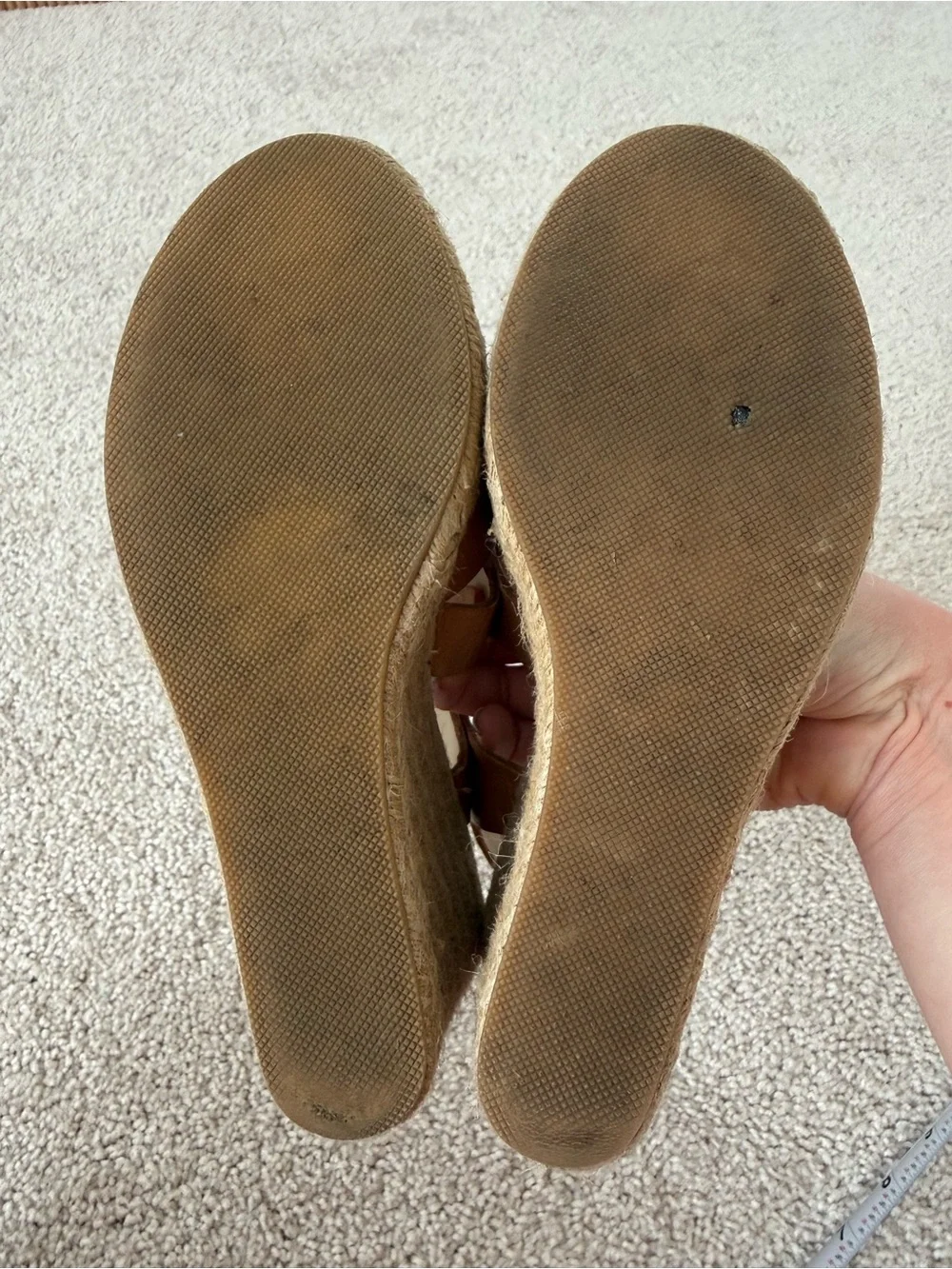 Steve Madden Women’s Tan Espadrille Wedge Sandals 7.5